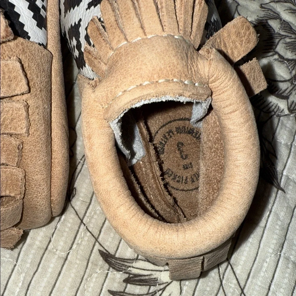 Freshly Picked Tan and Black Patterned Moccasins